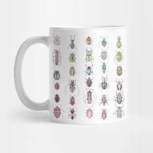 Beetles in a rainbow of colors Mug